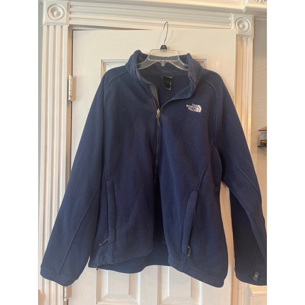 North Face Full Zip Fleece Jacket Men Large Travel Outdoor Hiking Preppy Gorp